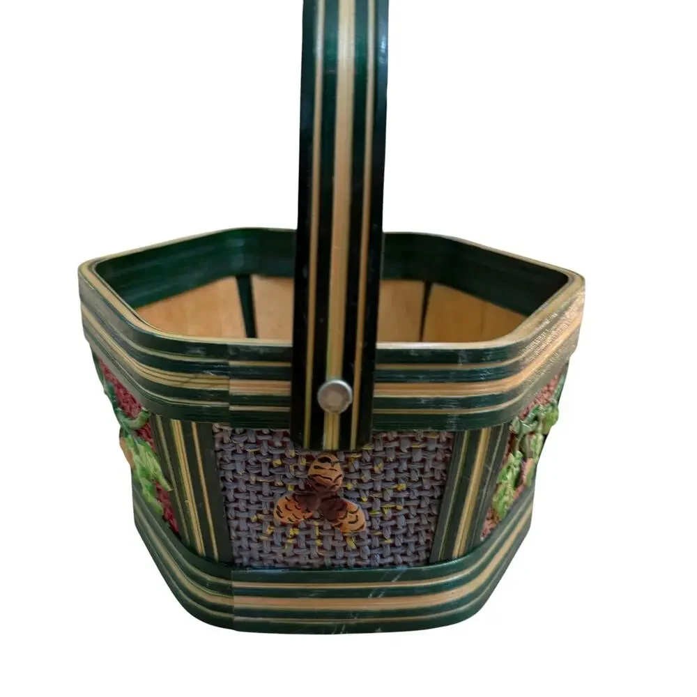 Vintage hexagonal basket